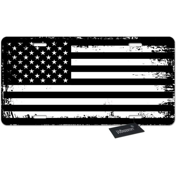 Patriotic Metal Vanity License Tag Plate USA Flag United States American Patriotic Metal Vanity License Tag Plate USA Flag United States American